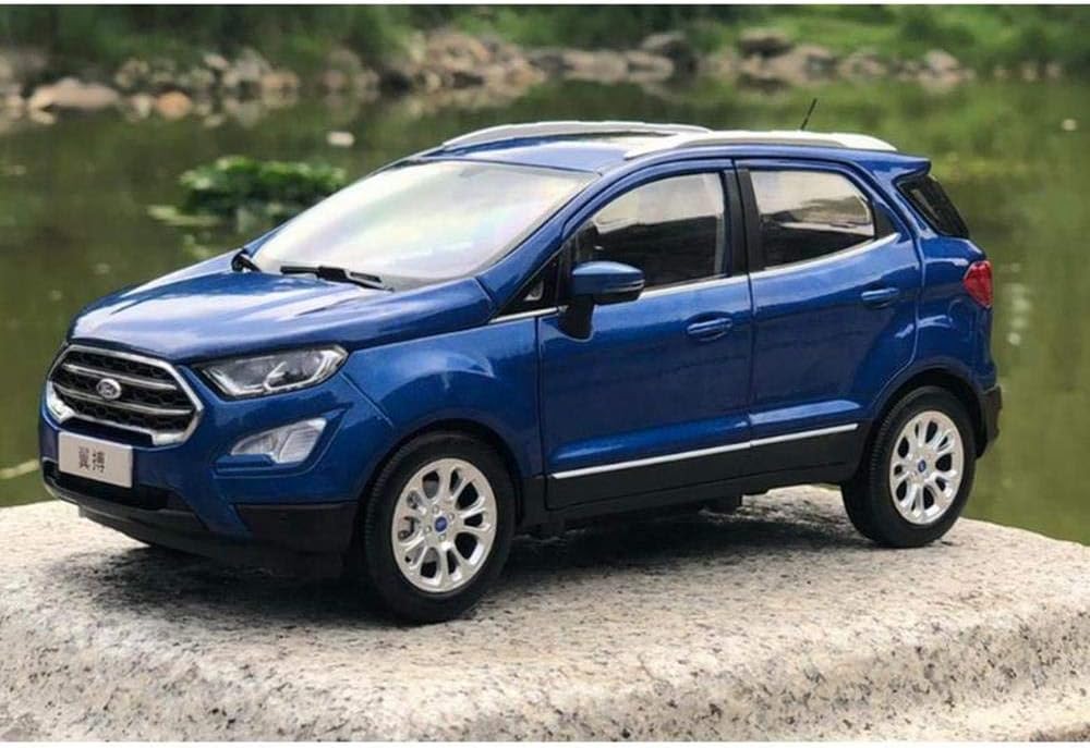 QLRL 1/18 Scale Ford Ecosport Suv Blue Diecast Car Model Memorial Collection