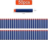 Blue EVA Round Head Soft Foam Sucker or Soft Refill Darts for Nerf N-strike Elite Rampage/Retaliator Series Blasters, Beebuzz, Kids Toy Gun and Most OF NERF GUNS By Noza Tec