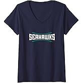 Women's North Carolina Wilmington Seahawks | NCAA UNC | PPNCW038 V-Neck T-Shirt