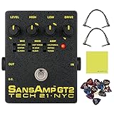 Tech 21 SansAmp GT2 Tube Amp Emulator Pedal Bundle