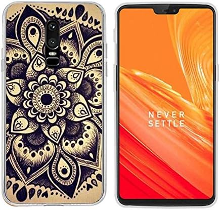 OnePlus 6 Case, Coohasisee[Personalized][Lovely][Shock Absorption Technology] [Drop Cushion] Raised Bezels Slim Protective Cover For OnePlus 6 (Mandala)