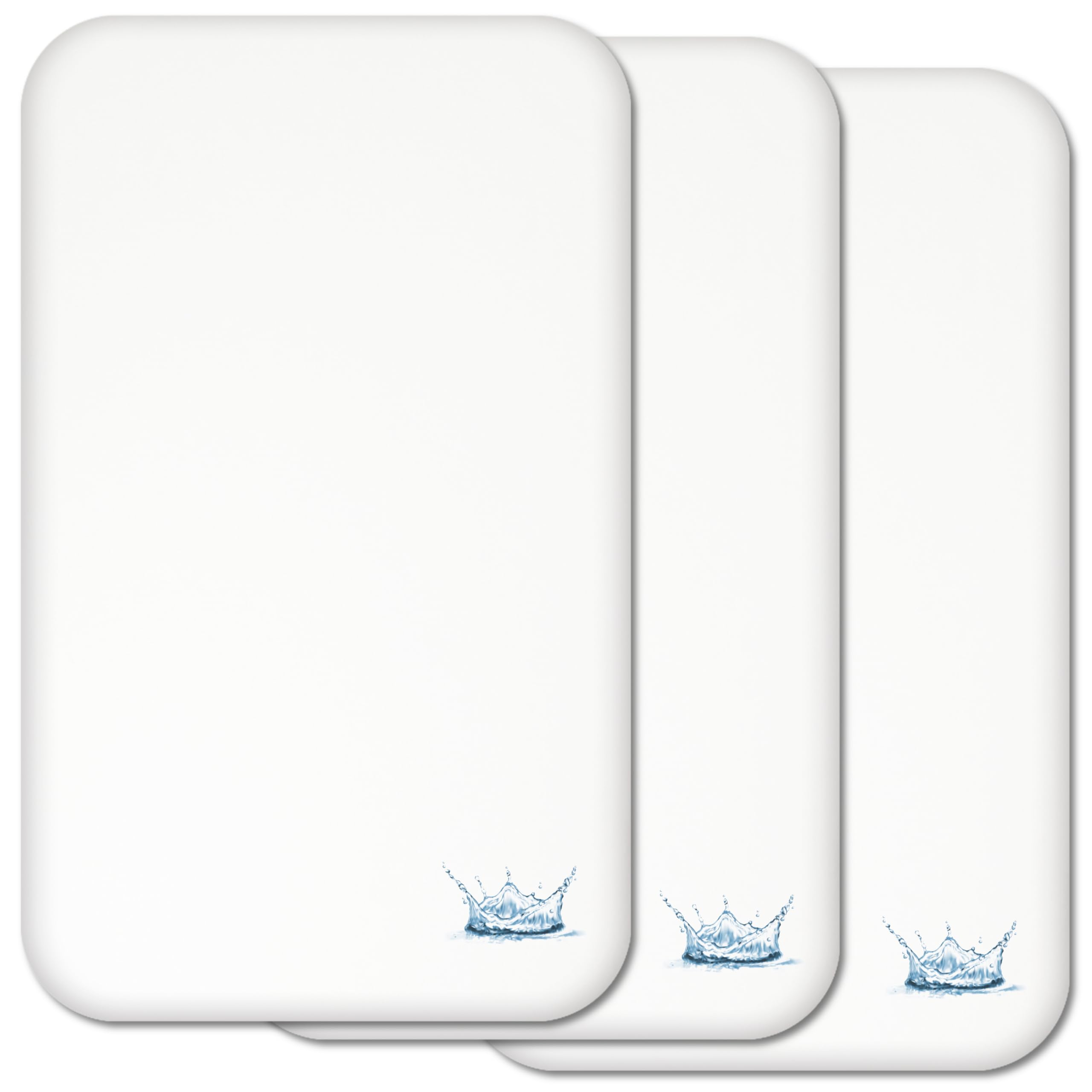 Next to Me Crib Waterproof Mattress Protectors Covers - 3 Pcs SET - 100% Natural Cotton - Extra Soft & Breathable to fit bedside cribs mattresses up to 83 x 50cm - Made in Europe