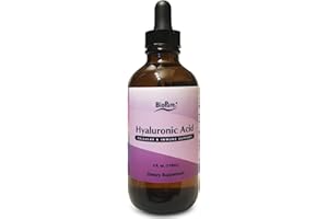 BioPure Hyaluronic Acid Liquid Solution – All Natural, Highly Bioavailable Form of Hyaluronic Acid for Oral & Topical Use to Benefit Joint Lubrication and Skin Hydration, Elasticity – 4 fl oz