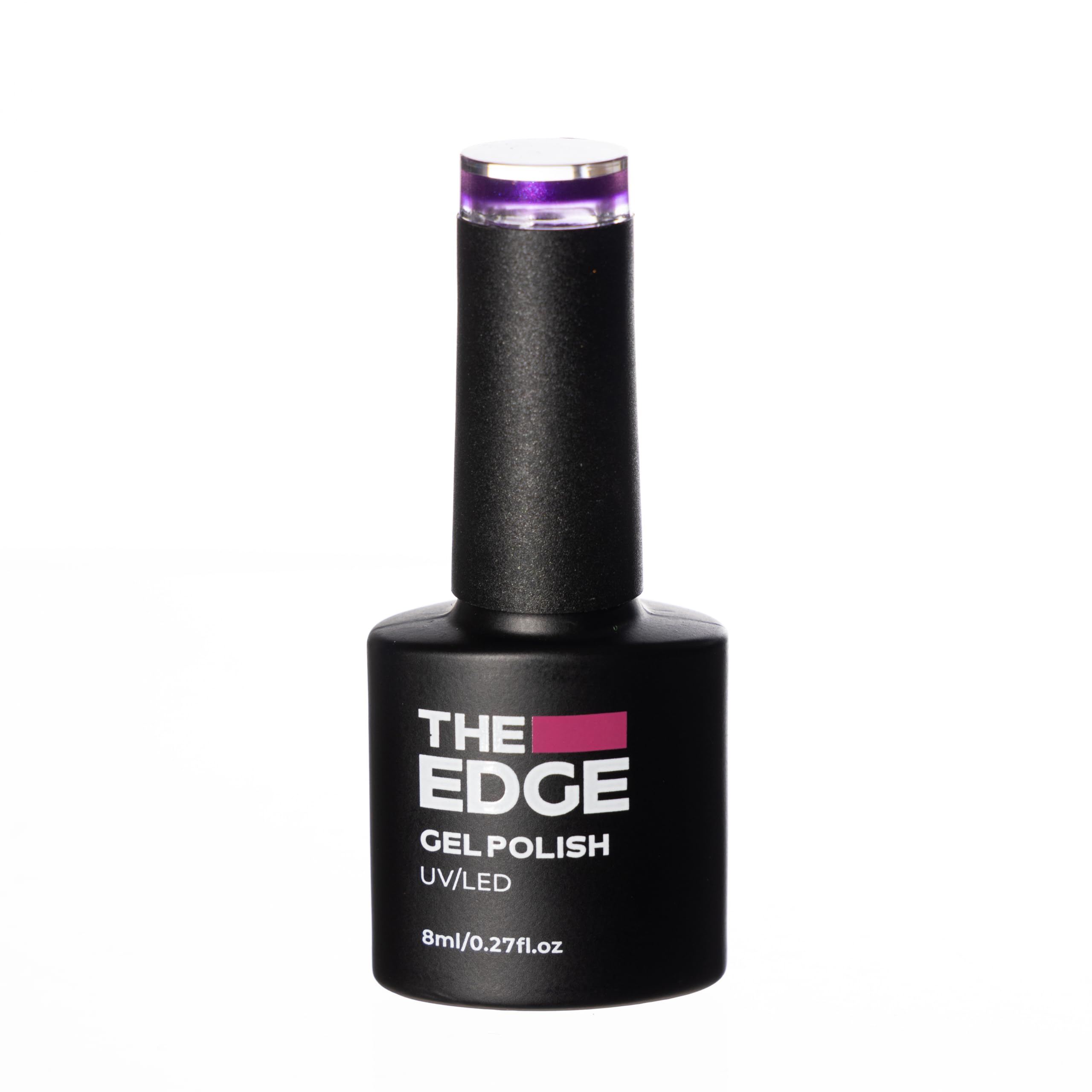 THE EDGE Gel Nail Polish 8ml - The Violet Shimmer - UV/LED Manicure/Pedicure for Salon & Home Use, Highly Pigmented/Long Lasting/2-Coat Coverage