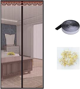 YSHCA Imanes de Puerta de Malla Malla de poliéster, Sello magnético de