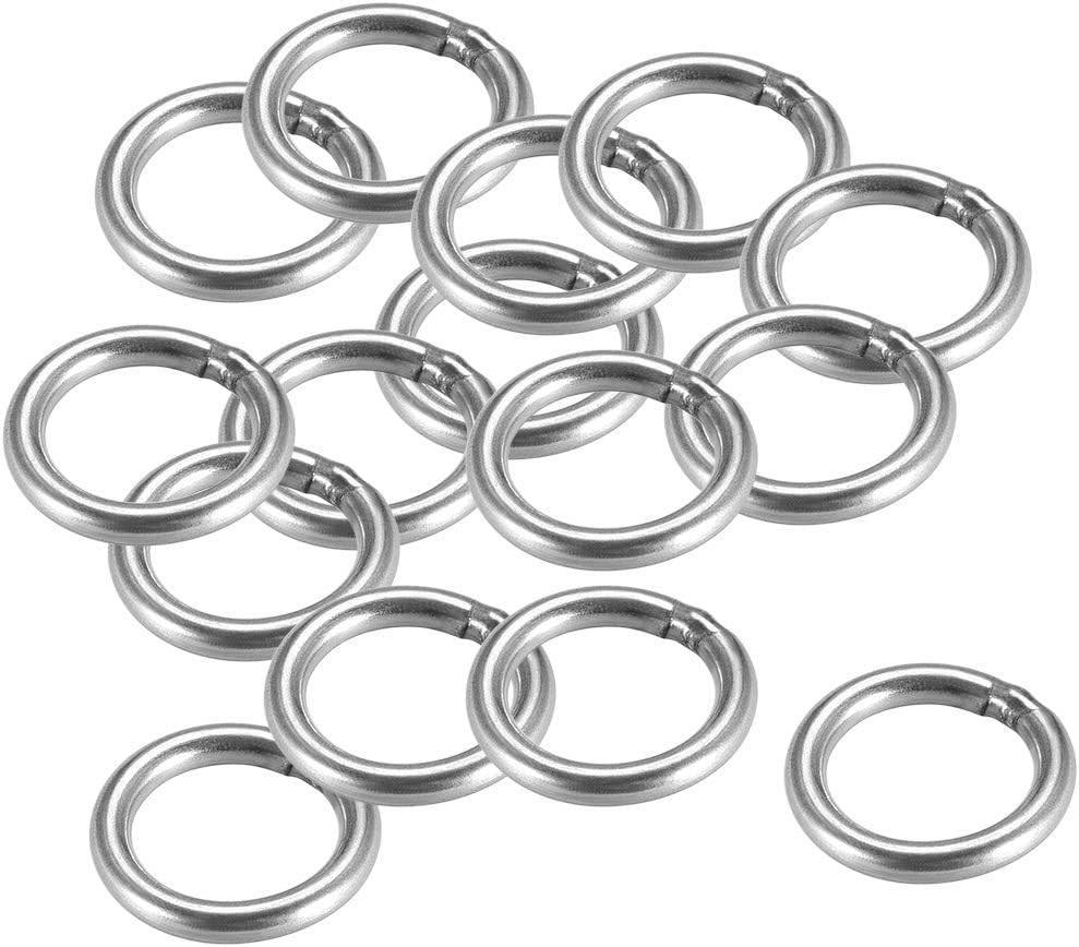 80mmx92mm Dia 304 Stainless Steel O Ring Seamless Welded O-Ring For DIY 10 Pack