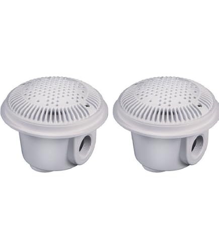 Hayward Doppel-Saugauslass – 3,8 Cm Seitenauslass, Verstellbarer Gipskragen, Für Vinyl- & Fiberglas-Pools, Inkl. Komplettset
