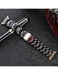 Correa de reloj compatible con Apple Watch Series 3 2 1 de 1.496 in de moda, ligera, de resina, para mujer, 38