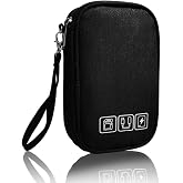 DUMEALAGR Electronic Organizer Bag Cable Organizer Travel Cord Organizer Case Pouch Portable Carrying Case for Charger Hard Drive Earphone USB SD Card (Black)
