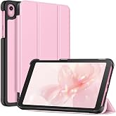 Fintie Slim Case for Onn 7" Core Tablet (2026 Model) - Pink | Premium Vegan Leather Tri-Fold Lightweight Hard Shell Stand Cover Compatible with Onn 7 Inch Gen5 Tablet