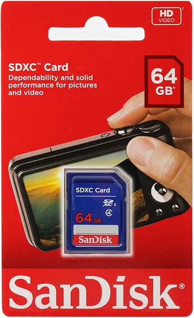 SanDisk 64GB SDXC Class 4 Memory Card Blue SDSDB-064G-B35