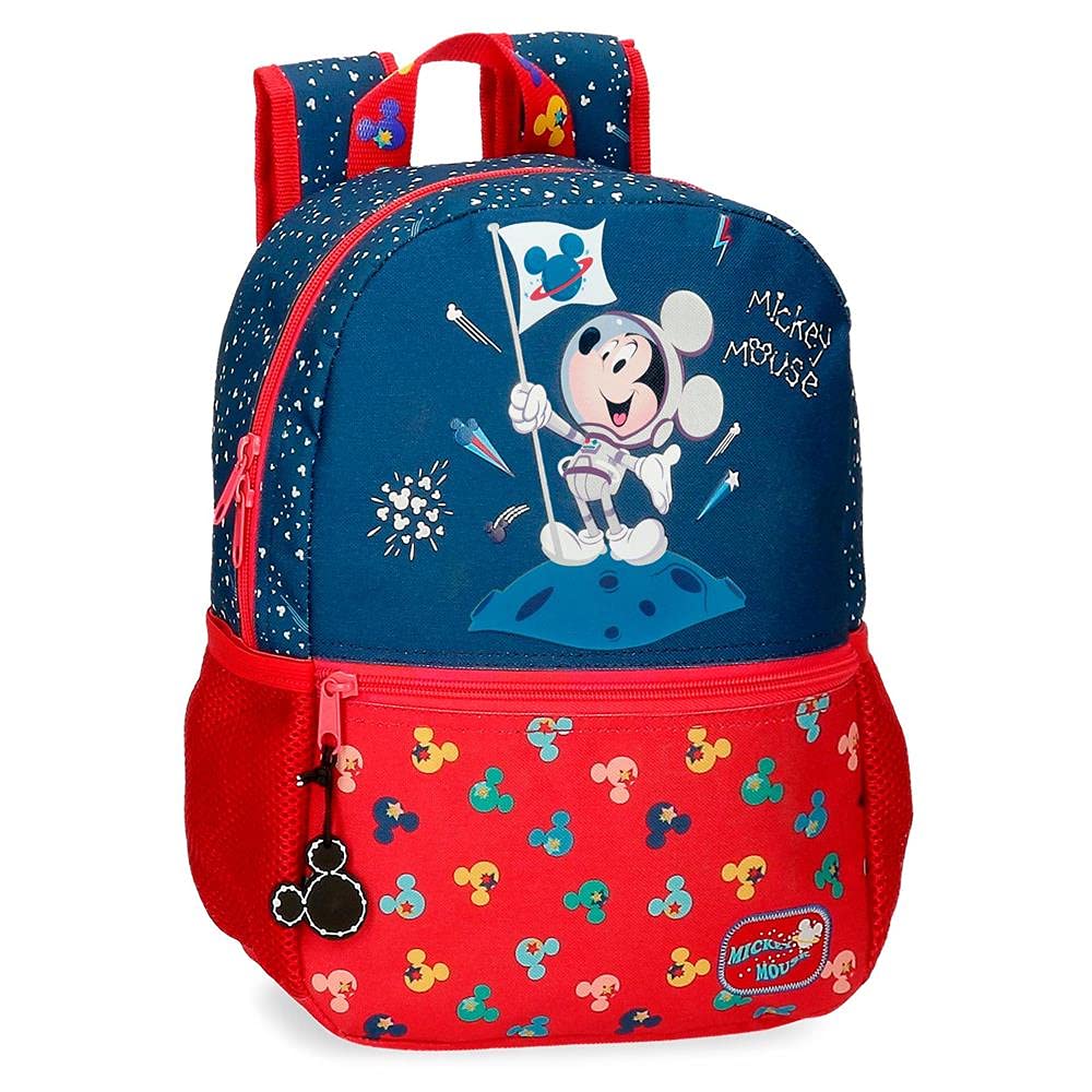 Disney Mickey on The Moon, Boys’ Mickey on The Moon Luggage- Messenger Bag, Azul, 25x32x12 cms -