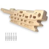 GRIPNATIC FingerPeg 1.0 Hangboard &ndash; Fingerboard Training Board for Climbing with Pull-Up Bars &ndash; Sleek Wooden Climbing Board with Ergonomic Design &ndash; Supports up to 265 lbs