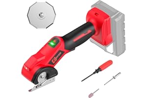 OHYES Cordless Electric Scissors Fit for Milwaukee 18v Battery 440RPM Fabric Cutter For Cardboard Carpet Plastic(Battery not included, Added replacement blade)