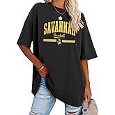 Baseball Shirts for Women Oversized Baseball Mom T Shirt Game Day Heart Graphic Tee Top