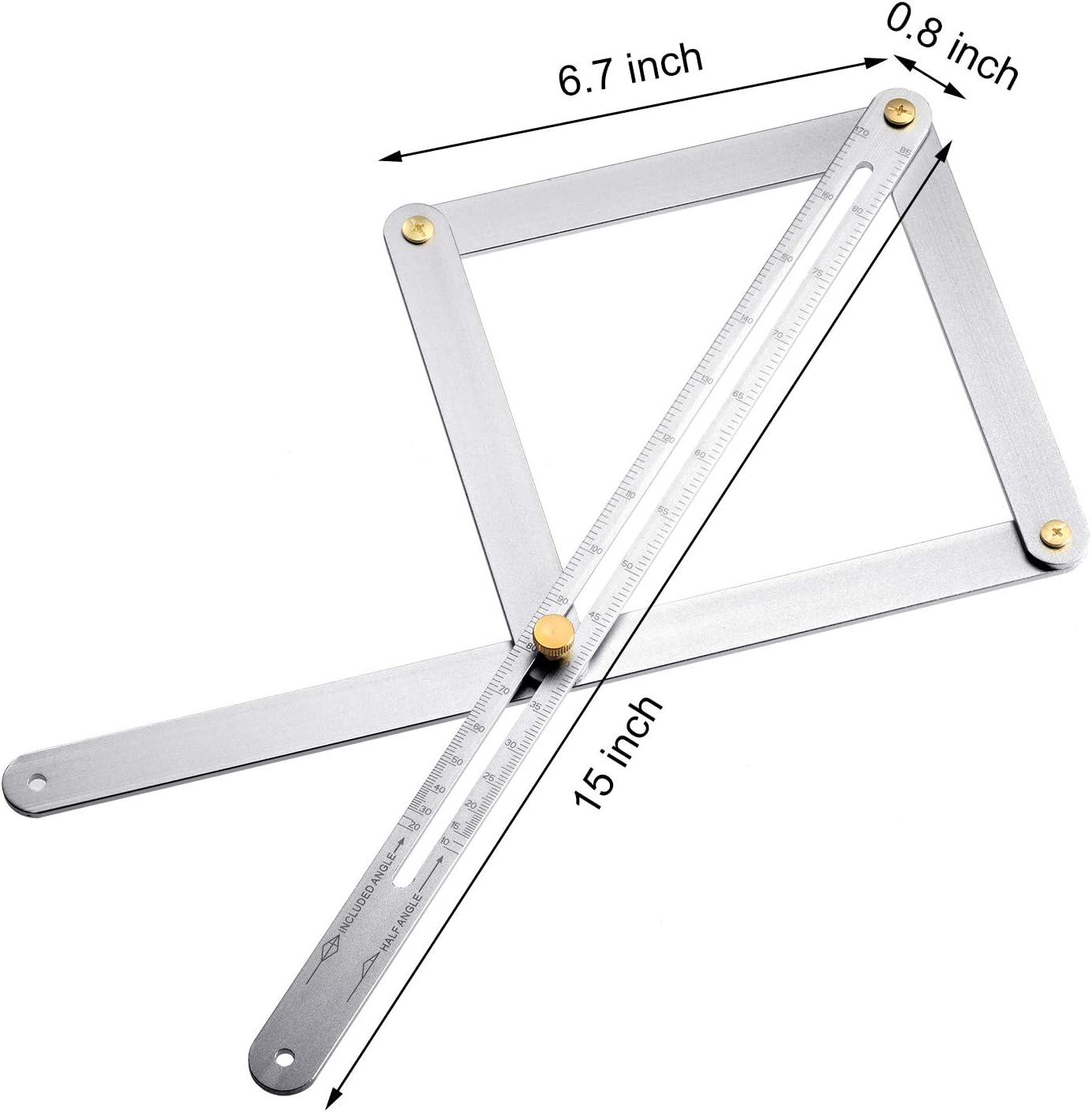 Protractor Tile Test, Measure & Inspect Bevel Corner Protractor Miter Angle Measuring ...