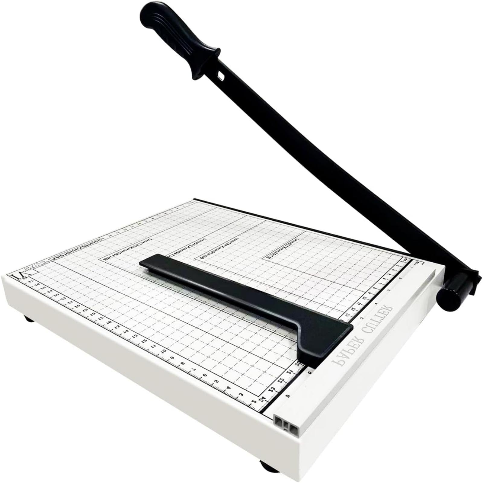 Photo 1 of 12" Guillotine Paper Cutter, Paper Cutter for Cardstock Heavy Duty 12 inch,Cut Cleanly and Quickly,12" Cut Length,10 Sheet Capacity. A4