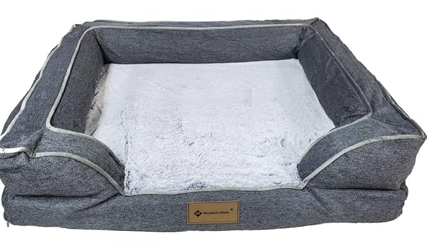 MEMBER’S MARK SOFA PET BED IN GREY 34.5IN X 26.5IN X 9IN