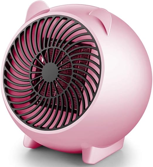 Amazon Com Saytay Mini Space Heater Personal Portable Electric Heaters 500w With Ptc Ceramic Heating Element And Overheat Protection For Office Home Room Pink Kitchen Dining