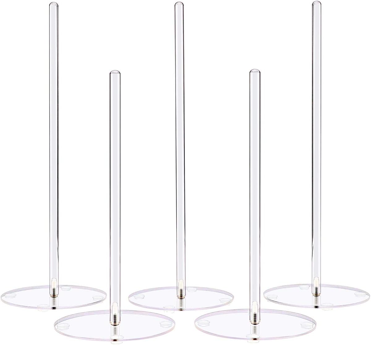 Acrylic Donut Stands Display, Clear Bagels Doughnut Holder for Wedding Birthday Party Treat, 5 pieces