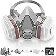JOEAIS Full Face Respirator Mask, 6800 Reusable Respirator Mask with Filters 60921, Anti-fog, Ideal for Paint, Spray, Dust