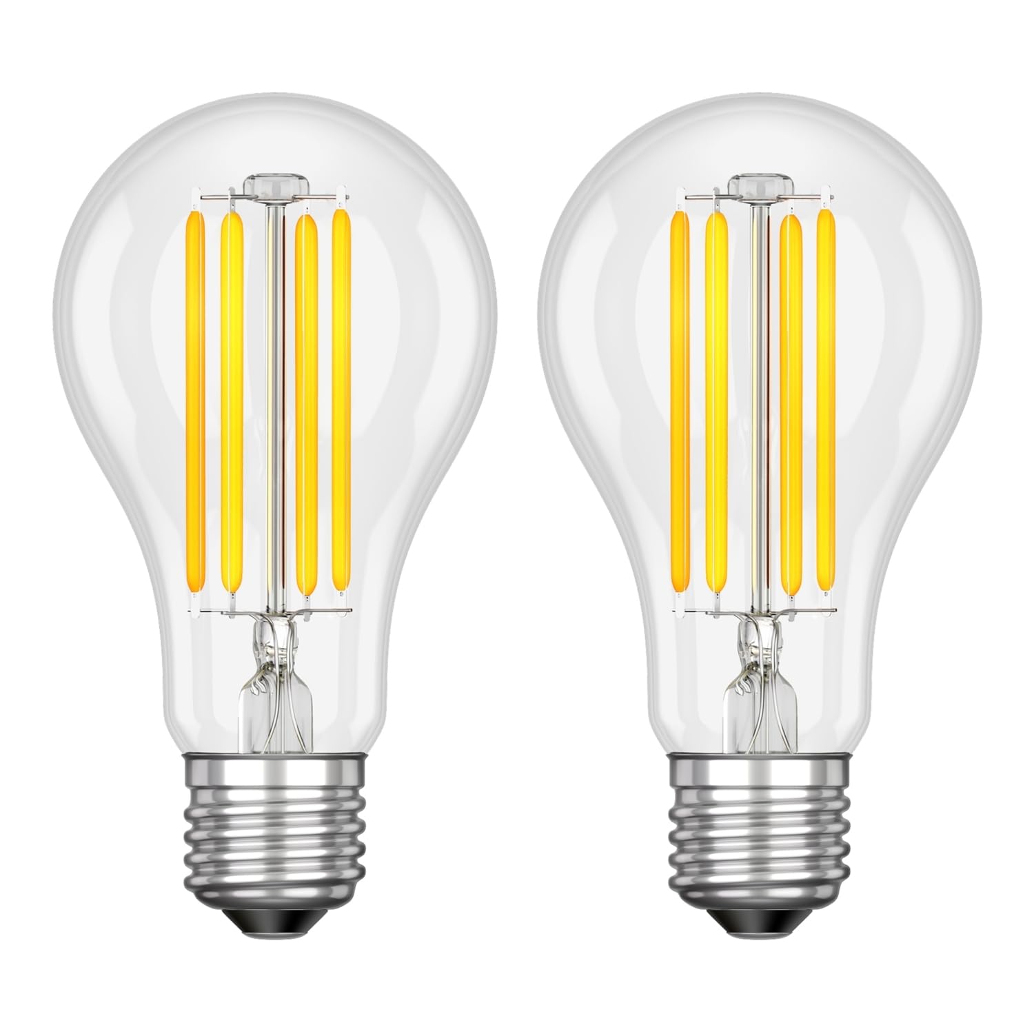 ledscom.de 2 Pieces E27 LED Bulb, A70, Warm White (2700 K), 12.5 W, 1600lm