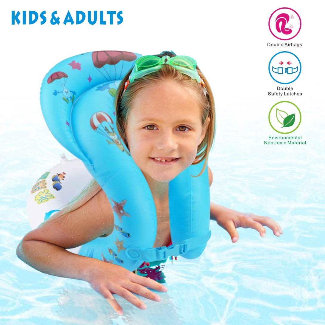 Float Ring Swim Vest Folat Jacket for Kids Adults Children Swimming