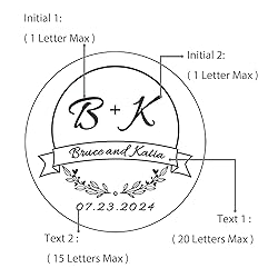 OFCCUSTOM Wedding Embosser Personalized Name Date