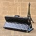 For iPhone 6 6S Plus 5.5 Black Wallet Purse Case, ICE FROG Stand Flip Magnetic Soft Slim PU Leather String Strape [Card Holders] Protective Women Handbag Purse Case Cover For iPhone 6 6S Plus 5.5 inch