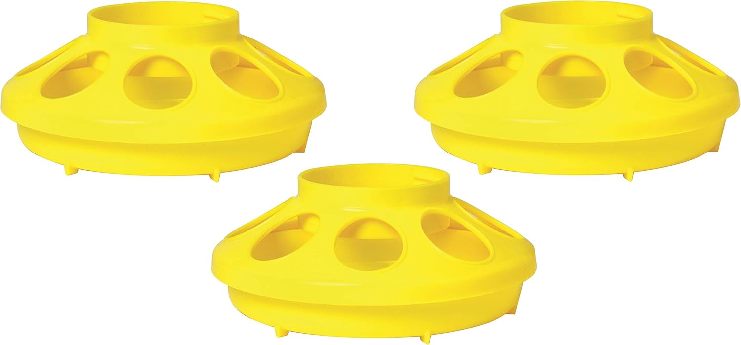 Amazon Com Little Giant 3 Pack Of Plastic Baby Chick Feeder