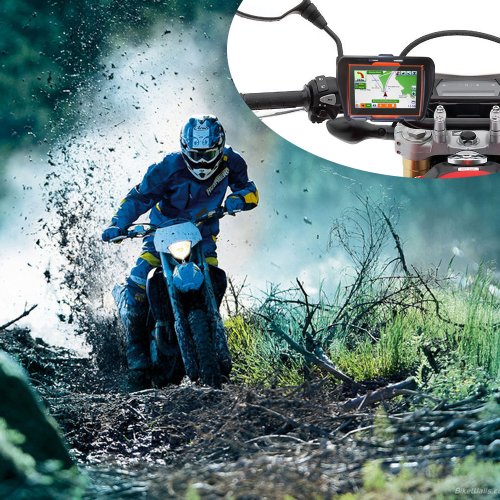 Koolertron 4.3 Inch All Terrain Waterproof Motorcycle GPS Navigation System With Latest Version V.912S