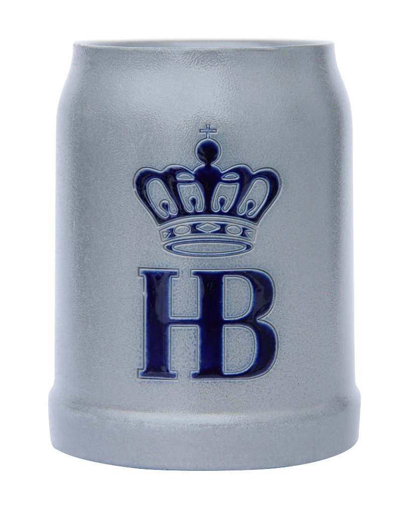Hofbrauhaus Munich Munchen Hb Logo Salt Glazed German Beer Mug