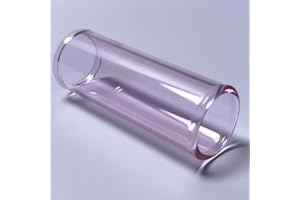 LIFEHIM Experience Smoothest Sound with Pink Glass Guitar Slide Ring Finger: Guitar Slides for Electric and Acoustic, Small Slide Guitar for Kids Professionals Beginners