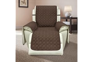 RBSC Home 30 Inch Recliner Cover - 100% Waterproof Slipcovers Anti-Slip Large Recliner Slipcovers for Pets Dogs Cats Washable Protector(30" Coffee)