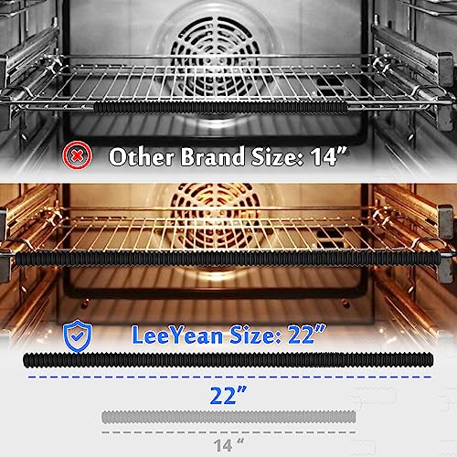 Extra Long Oven Rack Shields 22 Inch, 2 Pack Heat Resistant Oven Guards