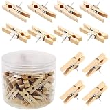 120 PCS Wooden Push Pins With Clips - Decorative Thumbtacks For Cork Boards, Photos, Notes & Crafts - View #13