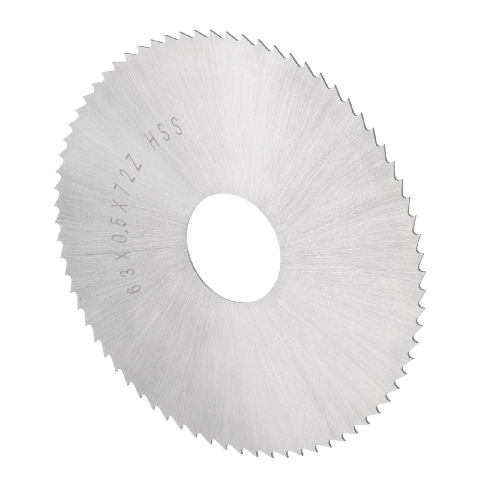 CoCud Circular Saw Blade, 63mm Dia 16mm Arbor 0.5mm Thick 72 Tooth, 6542 High Speed Steel (HSS) Wood Cutting Table Saw Blades - (Applications: for Metal Woodwork Plastic Aluminum)