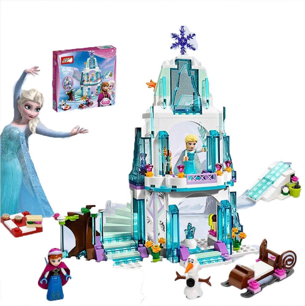 LFA Building Blocks Girls Frozen Children Parent-child Puzzle Assembling DIY Building Blocks Toys,OneSize-Frozen