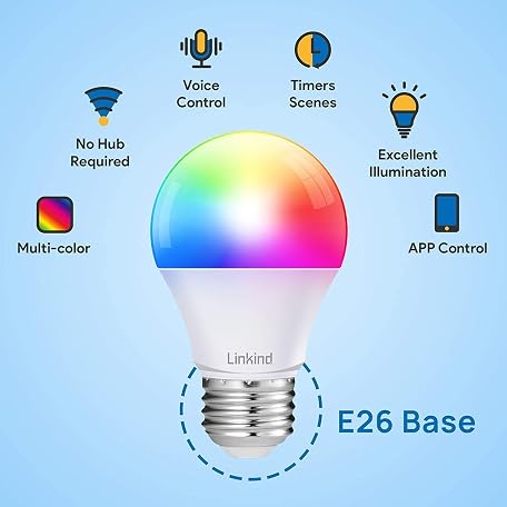Mua Linkind Smart Light Bulbs, Led Light Bulbs Color Changing, Smart ...