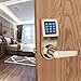 HENYIN Digital Door Lock,Unlock with M1 Card, Code and Key,Handle Direction Reversible (card+remote)