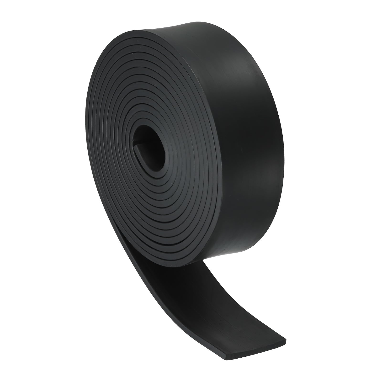 PATIKIL Rubber Strips, 3/16" Thick x 2" Wide x 13' Long Neoprene Rubber Sheets Solid Rubber Rolls for DIY Gasket Flooring Weather Stripping