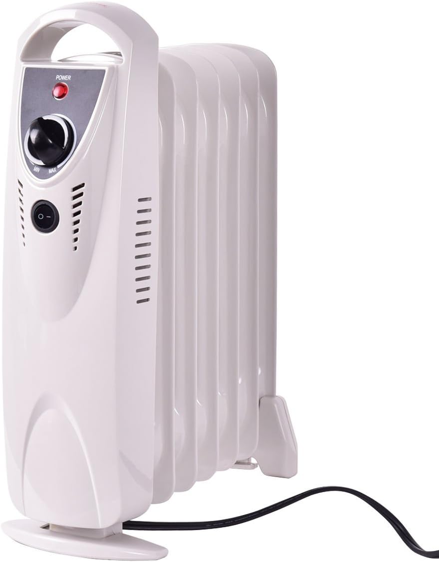 Heater Room Utility Space Portable 700W Electric Oil Filled Radiator Heater Thermostat Room Radiant Heat Compact New Comfort Radiant Zone Fan oil-filled radiator