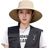 Womens Sun Hat with Ponytail Hole Beach Summer Hat Wide Brim Packable Gardening Hats