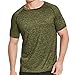 OCIESS Men's Quick-Drying Athletic Short Sleeve T-Shirt (DeepGreen-XL)