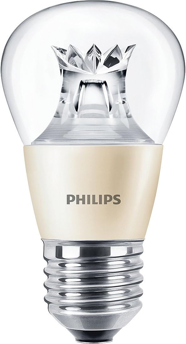 2 Pack of Philips 4w MAS LEDlustre DT Golf Ball P48 E27 / ES (Edison Screw) Extra Warm White 2700k Clear Lamp - 929001140102 [EU Specification 220-240v]
