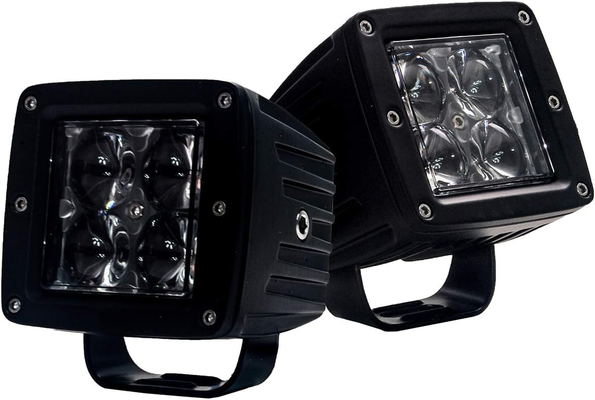 3" Black Ultra Spot Optic Lens 20w LED POD Cube Hyper Spot Beam Driving Fog Spot Light
