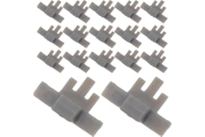 POPETPOP 50pcs Plastic Soft Close Cabinet Hinge Restrictor Clips Cabinet Door Hinge Angle Limiter for Kitchen