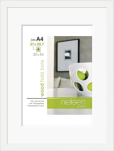 Nielsen Apollo White 40 X 50 Cm Wooden Picture Frame Amazon Co Uk Kitchen Home