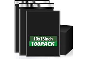 Oududianzi Black Poly Mailers 10x13, 100PCS Waterproof Shipping Bags, Self Seal Mailing Bags, Thick Mailers Poly Bags for Shipping, Polymailer Packaging Bags for Small Bussiness and Retail Stores