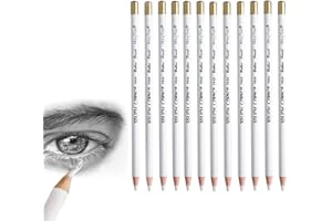 CAVLA Eraser Pencils Set for Artists, Wooden Sketch Eraser Pen for Charcoal Drawings, Professional Highlight Painting Eraser 